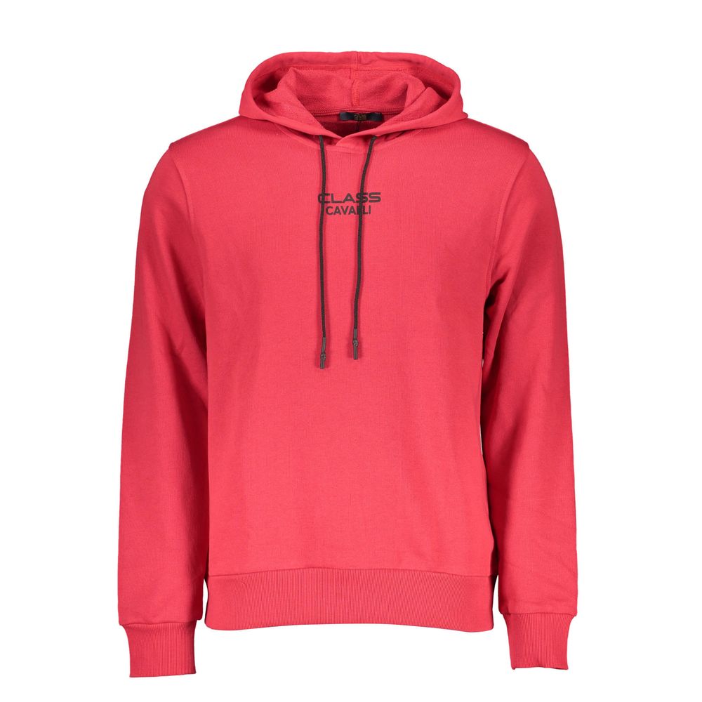 Cavalli Class Roter Baumwollpullover für Herren