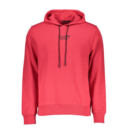 Cavalli Class Roter Baumwollpullover für Herren