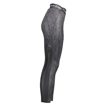 Calvin Klein – Schwarze Leggings aus Baumwolle für Damen