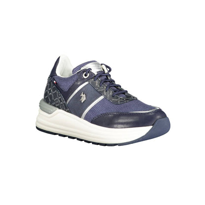 U.S. POLO ASSN. Blue Polyester Women Sneaker