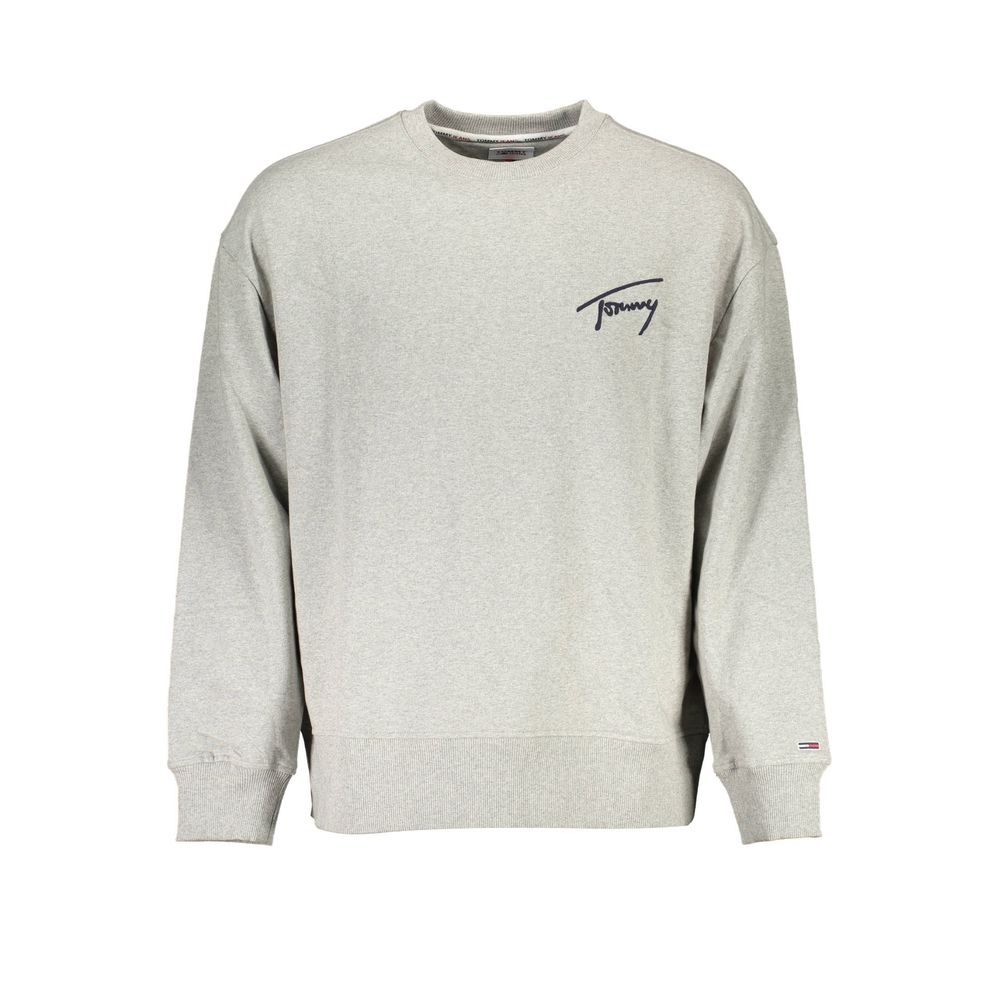 Tommy Hilfiger Grauer Baumwollpullover für Herren