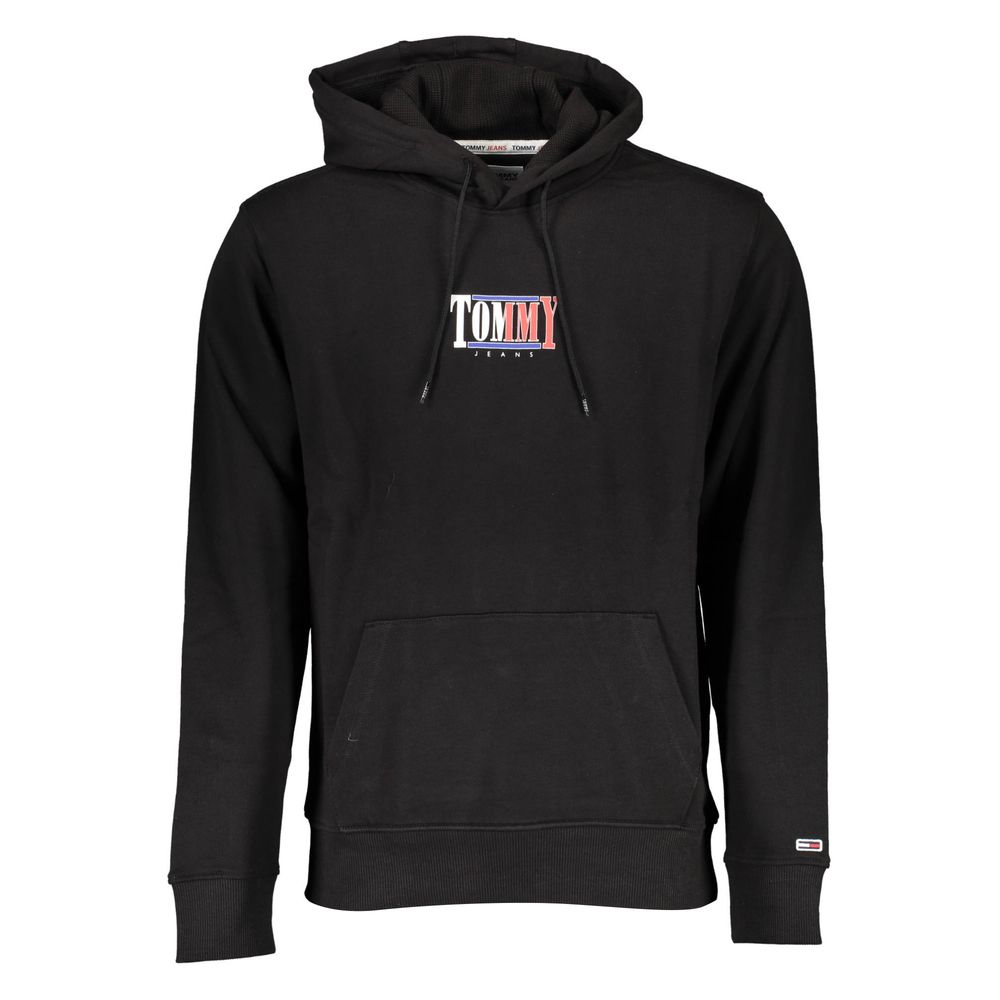 Tommy Hilfiger – Schwarzer Baumwollpullover für Herren