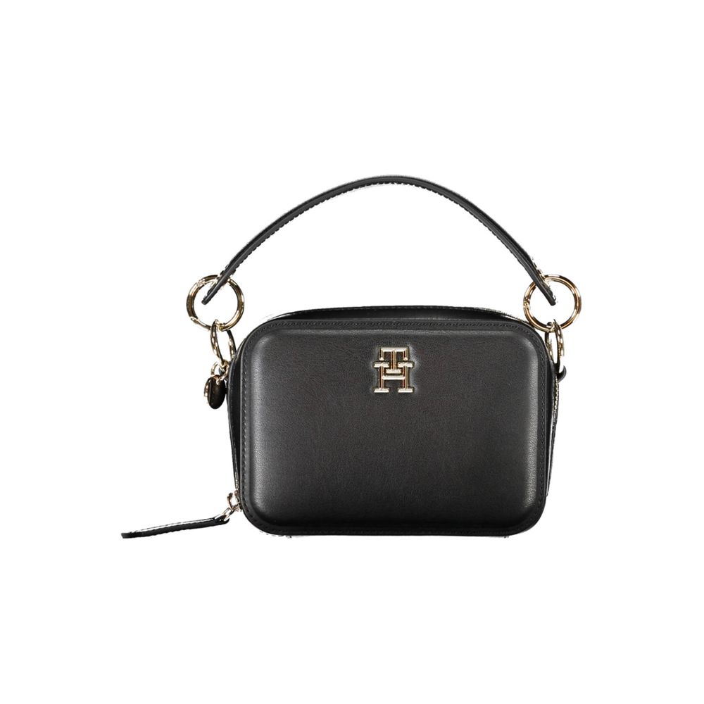 Tommy Hilfiger – Schwarze Polyethylen-Handtasche für Damen