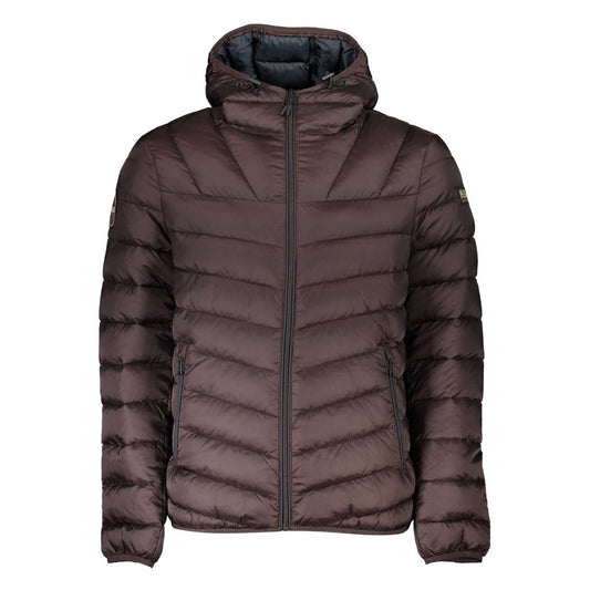 Napapijri Brown Polyamide Men Jacket