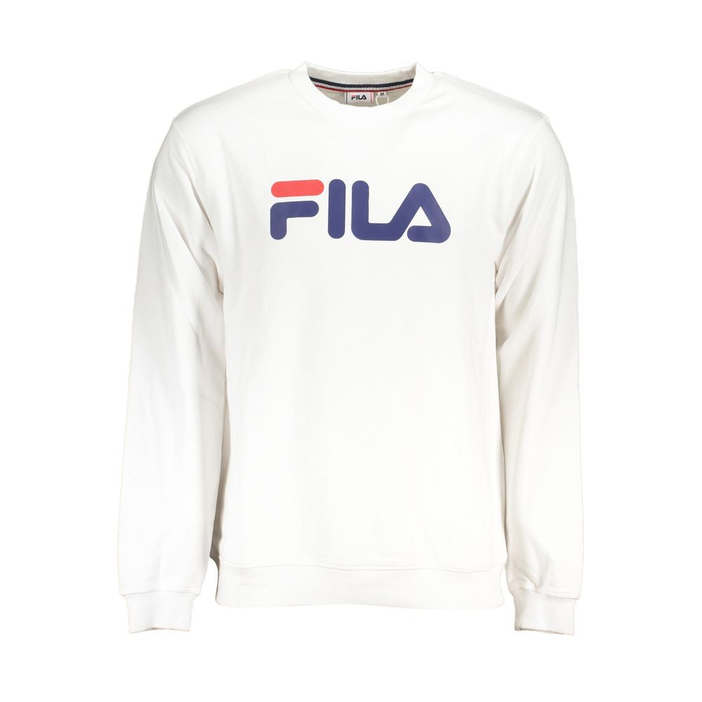 Fila Weißer Baumwollpullover für Herren
