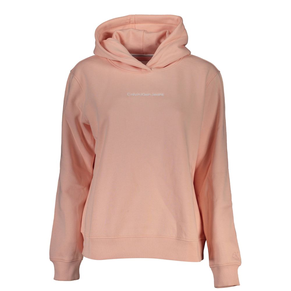 Calvin Klein Damen Kapuzenpullover aus rosa Baumwolle
