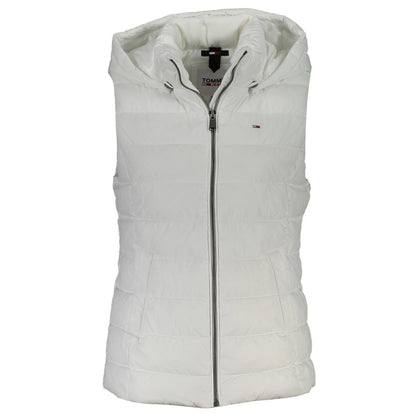 Tommy Hilfiger – Weiße Polyesterjacke für Damen
