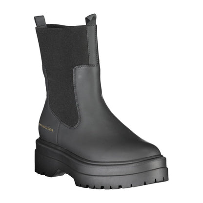 Tommy Hilfiger – Schwarze Lederstiefelette für Damen