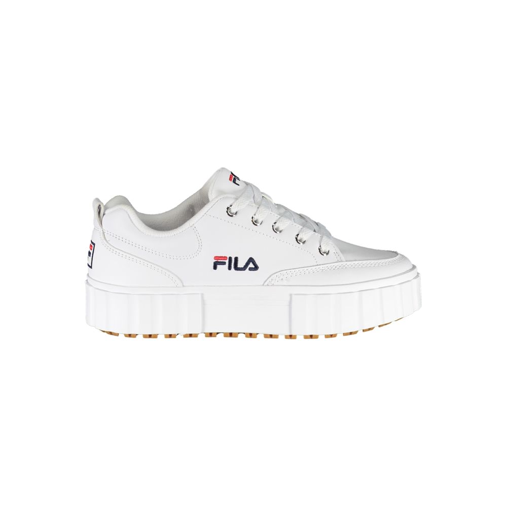 Fila Chic – Weiße Keilsneaker mit Stickerei