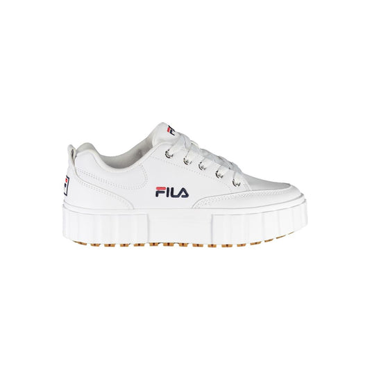 Fila Chic – Weiße Keilsneaker mit Stickerei