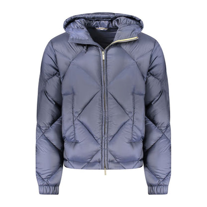 K-WAY Blaue Polyester-Herrenjacke
