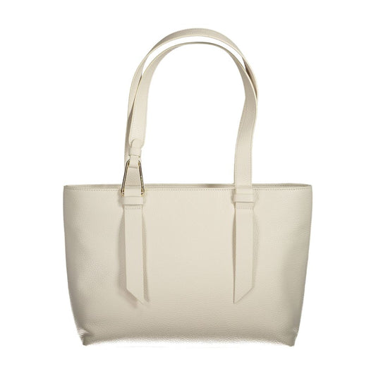 Coccinelle Weiße Lederhandtasche