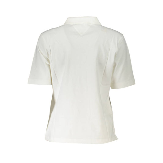 Tommy Hilfiger – Weißes Poloshirt aus Baumwolle