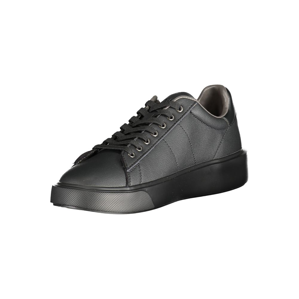 Blauer schwarzer Polyester-Sneaker