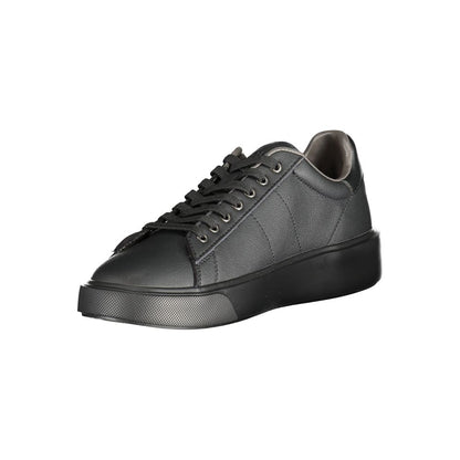 Blauer schwarzer Polyester-Sneaker