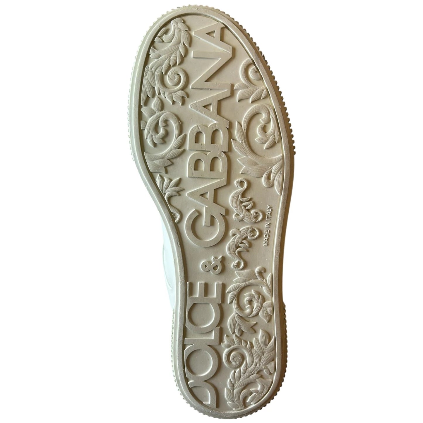 Dolce &amp; Gabbana Weiße Miami Leder Low Top Sneakers Schuhe