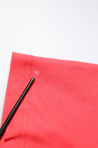 Dolce &amp; Gabbana – Rotes T-Shirt mit Rundhalsausschnitt und Schriftzug-Print aus Baumwolle