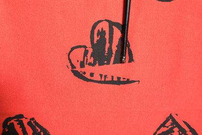 Dolce &amp; Gabbana – Rotes, kurzärmliges T-Shirt aus Baumwolle mit DG-Herzlogo