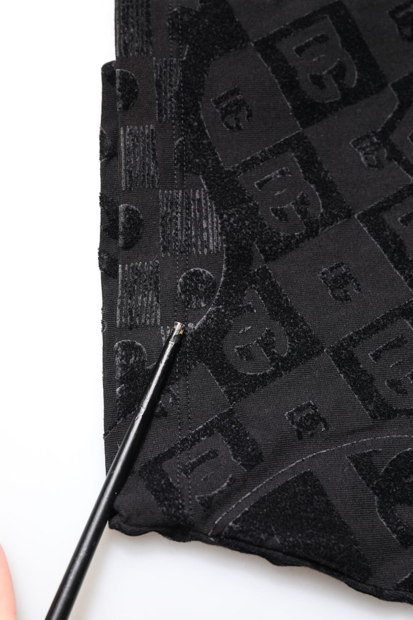 Dolce &amp; Gabbana – Schwarzes T-Shirt mit Rundhalsausschnitt und Bandana-Logo aus Baumwolle