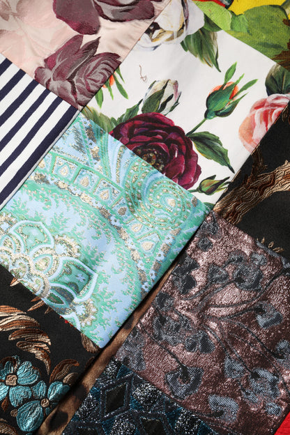 Dolce &amp; Gabbana – Ärmelloses Etuikleid mit mehrfarbigem Patchwork