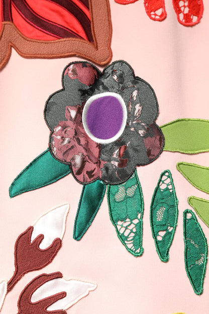 Dolce &amp; Gabbana, Minikleid mit Spaghettiträgern und Blumenmuster in Rosa