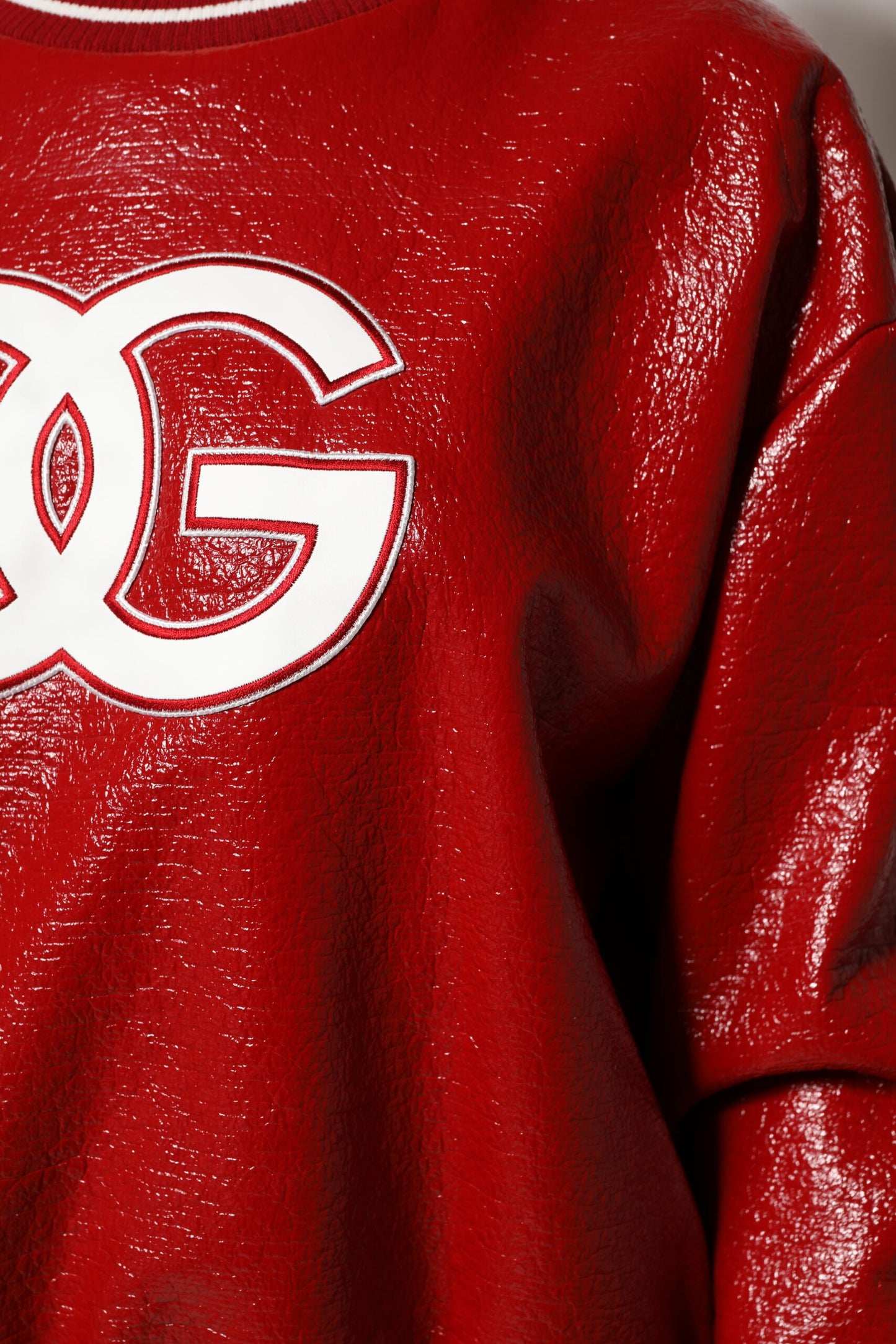 Dolce &amp; Gabbana Pullover aus roter Wolle mit DGLogo-Stickerei