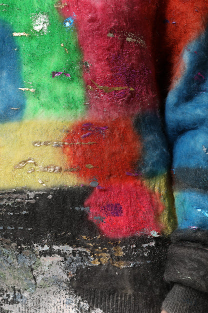 Dolce &amp; Gabbana Mehrfarbiger Rollkragenpullover aus Mohair