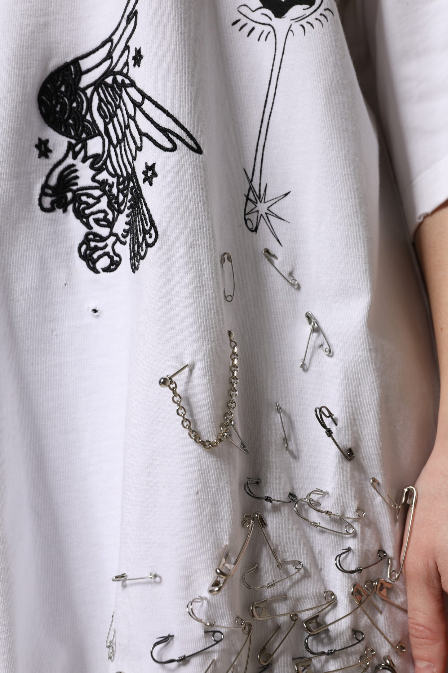 Dolce &amp; Gabbana Weißes Baumwoll-T-Shirt mit DG BLESSED-Aufdruck