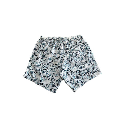 Trussardi Beachwear Weiße Polyester-Badeshorts für Herren