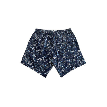 Trussardi Beachwear Blaue Polyester-Badeshorts für Herren