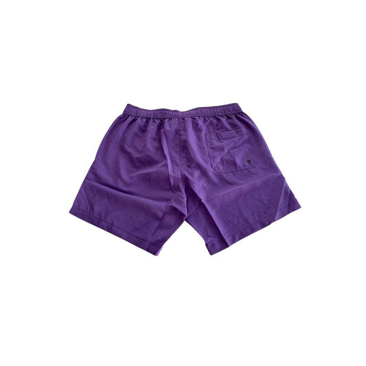 Trussardi Beachwear Lila Polyester Herren Badeshorts