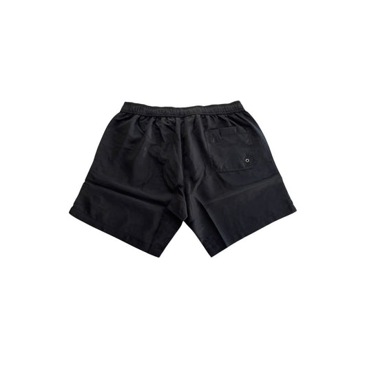 Trussardi Beachwear Schwarze Polyester-Badeshorts für Herren