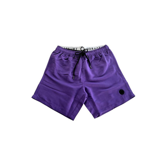 Trussardi Beachwear Lila Polyester Herren Badeshorts