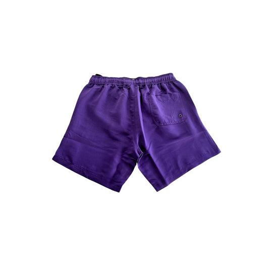 Trussardi Beachwear Lila Polyester Herren Badeshorts