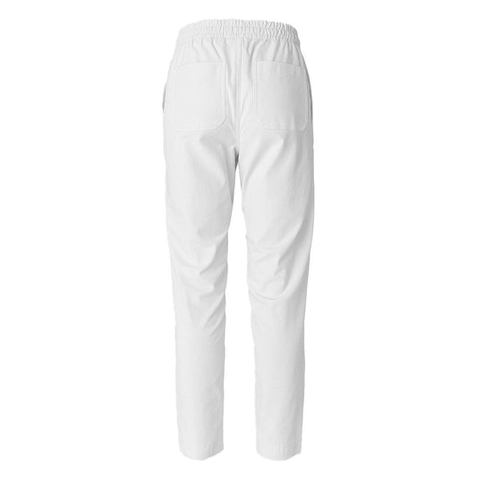 Alpha Studio Herrenhose aus weißer Baumwolle