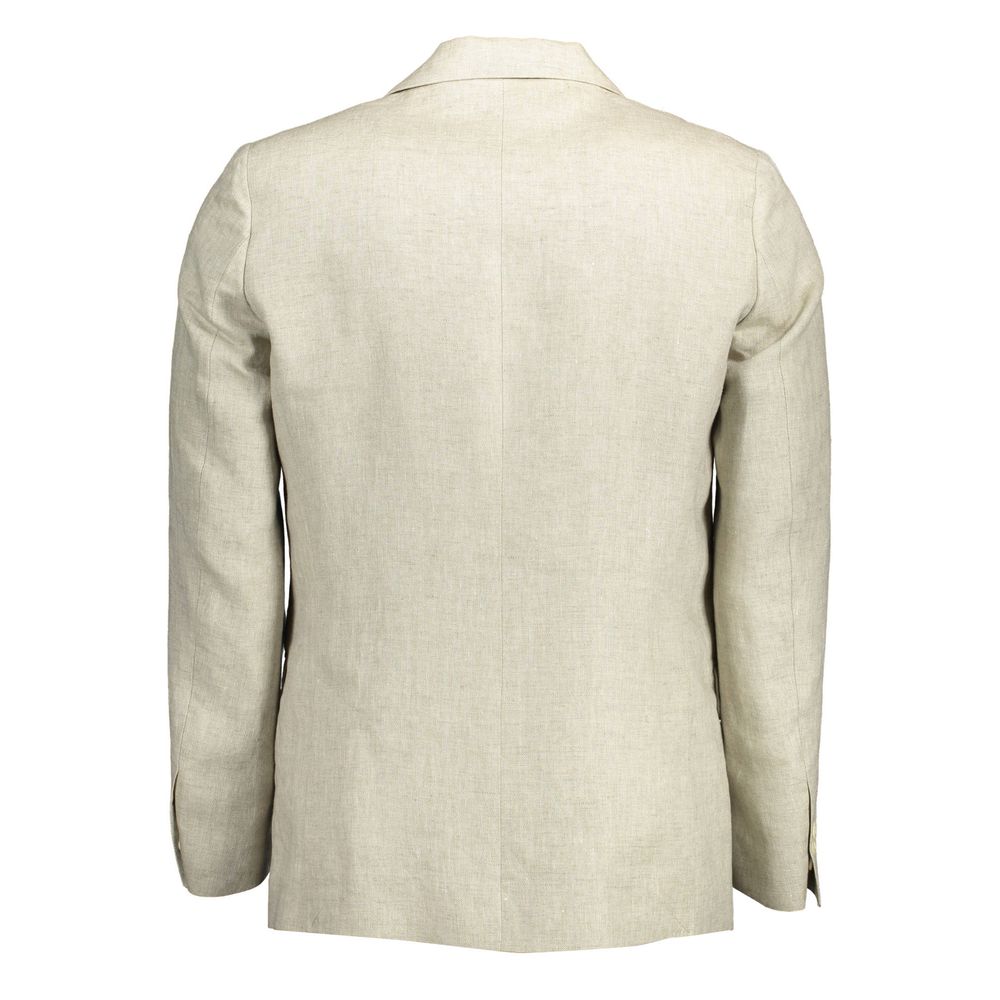 Gant Beige Leinen Herrenjacke
