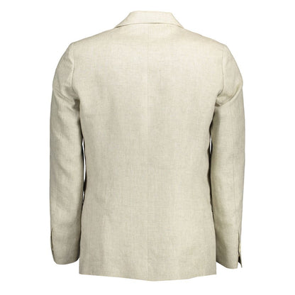 Gant Beige Leinen Herrenjacke