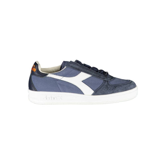 Diadora – Chic – Schnür-Sneaker in Blau mit Kontrast