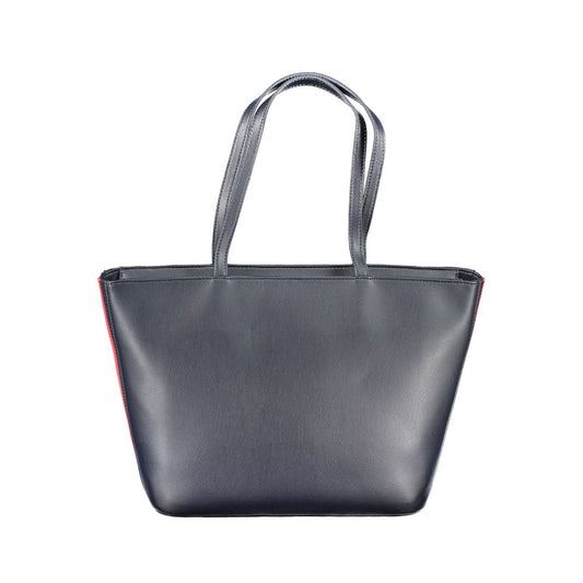 Tommy Hilfiger – Blaue Polyester-Handtasche