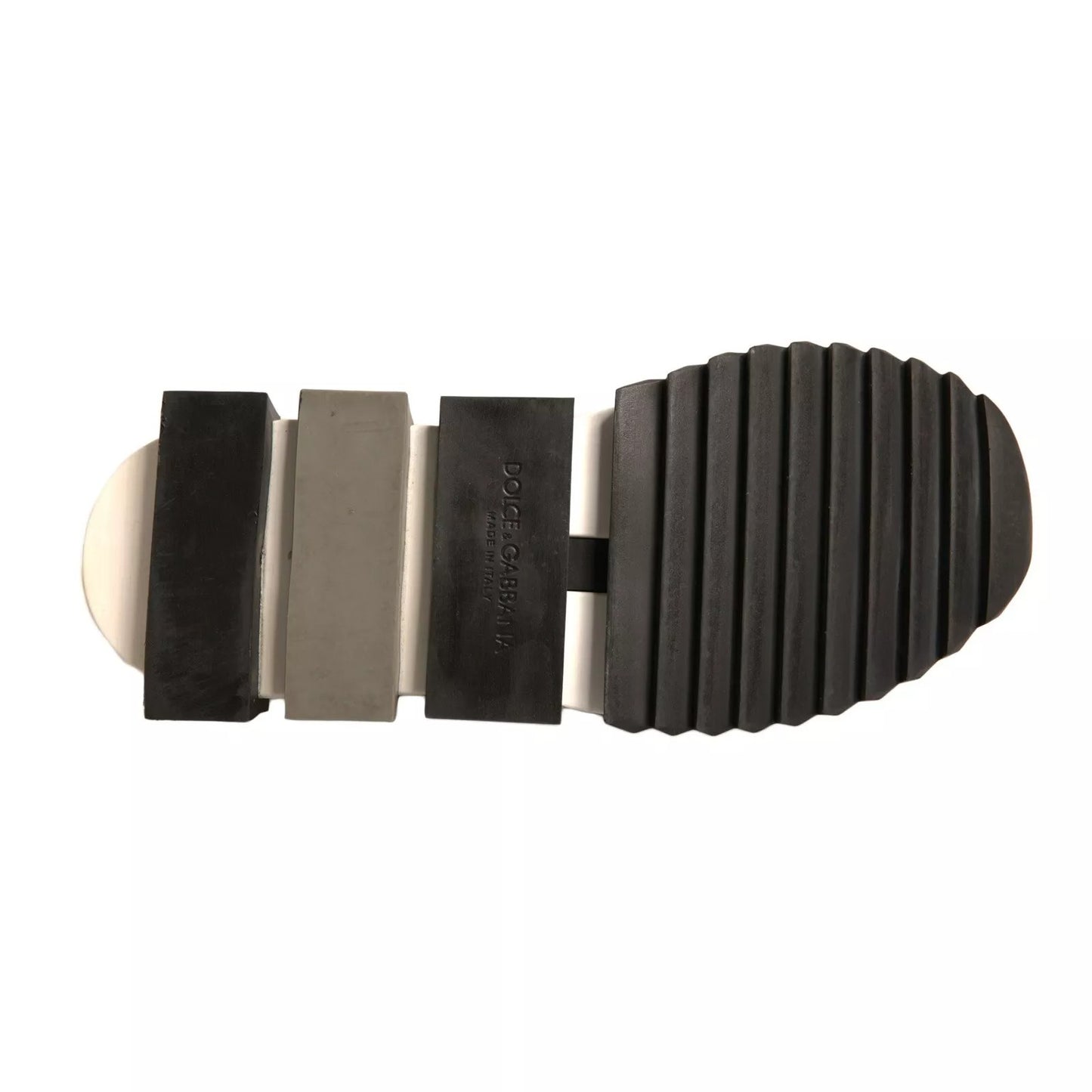 Dolce &amp; Gabbana Schwarz Weiß Slip On Sorrento Sneakers Schuhe