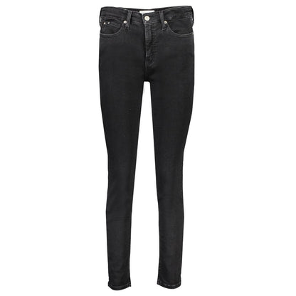 Calvin Klein – Schwarze Skinny-Jeans aus Baumwolle für Damen