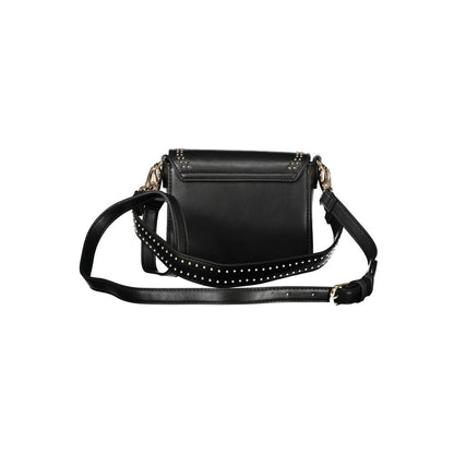 Mario Valentino Schwarze Polyethylen-Damenhandtasche