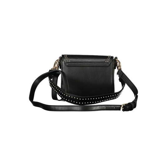 Mario Valentino Schwarze Polyethylen-Damenhandtasche