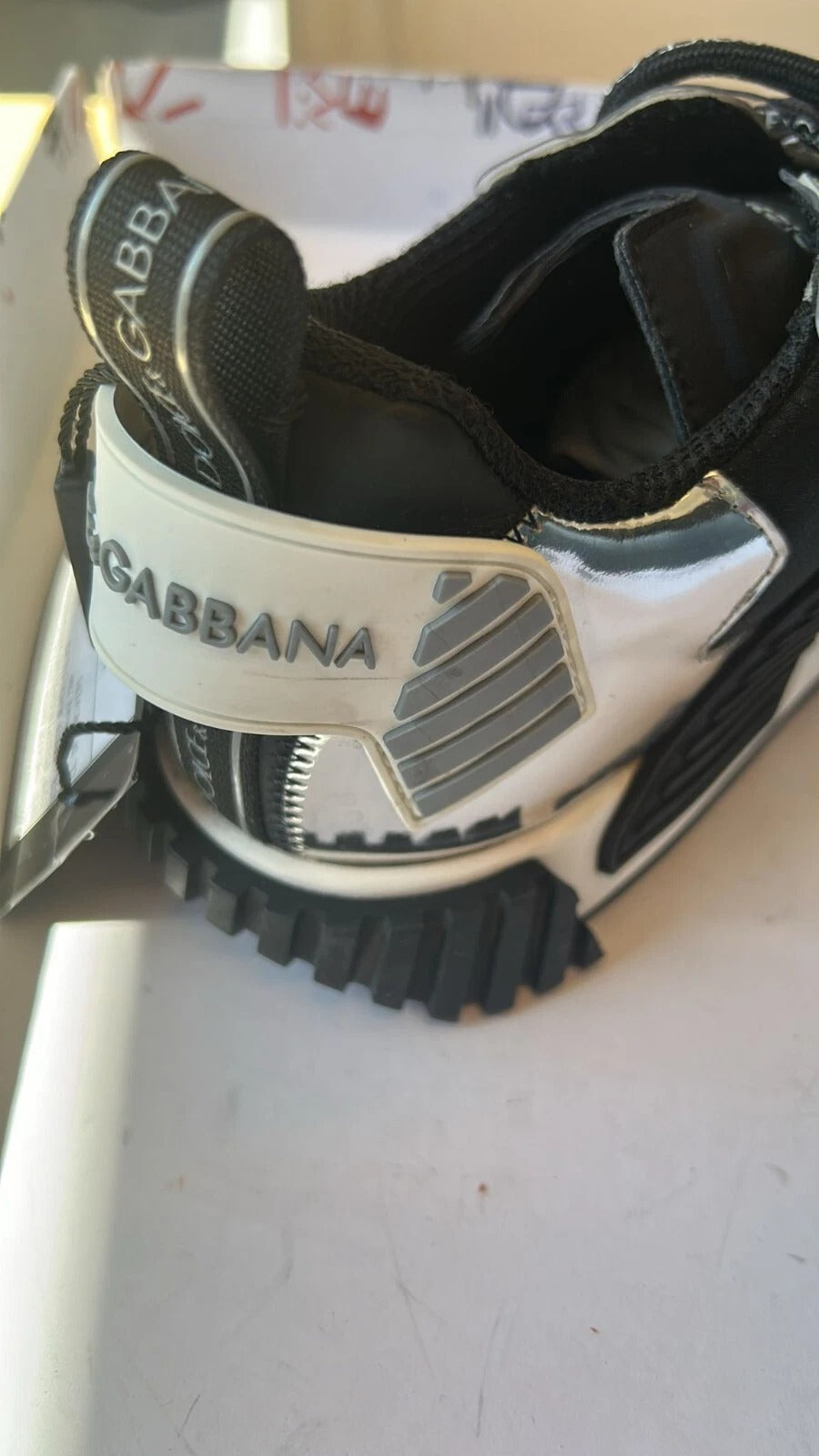 Dolce &amp; Gabbana – Mehrfarbige Low-Top-Sneakers „NS1“ mit Schnürung