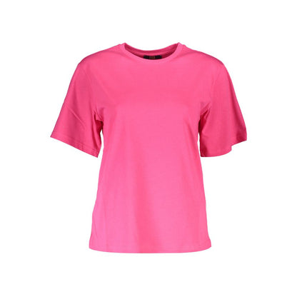 Cavalli Class Rosa Baumwoll-T-Shirt für Damen