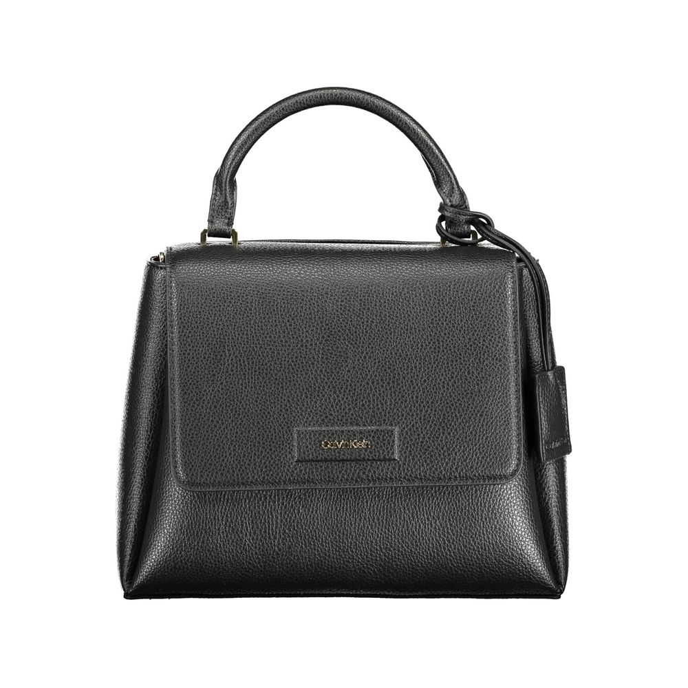 Calvin Klein Schwarze Polyester-Damenhandtasche