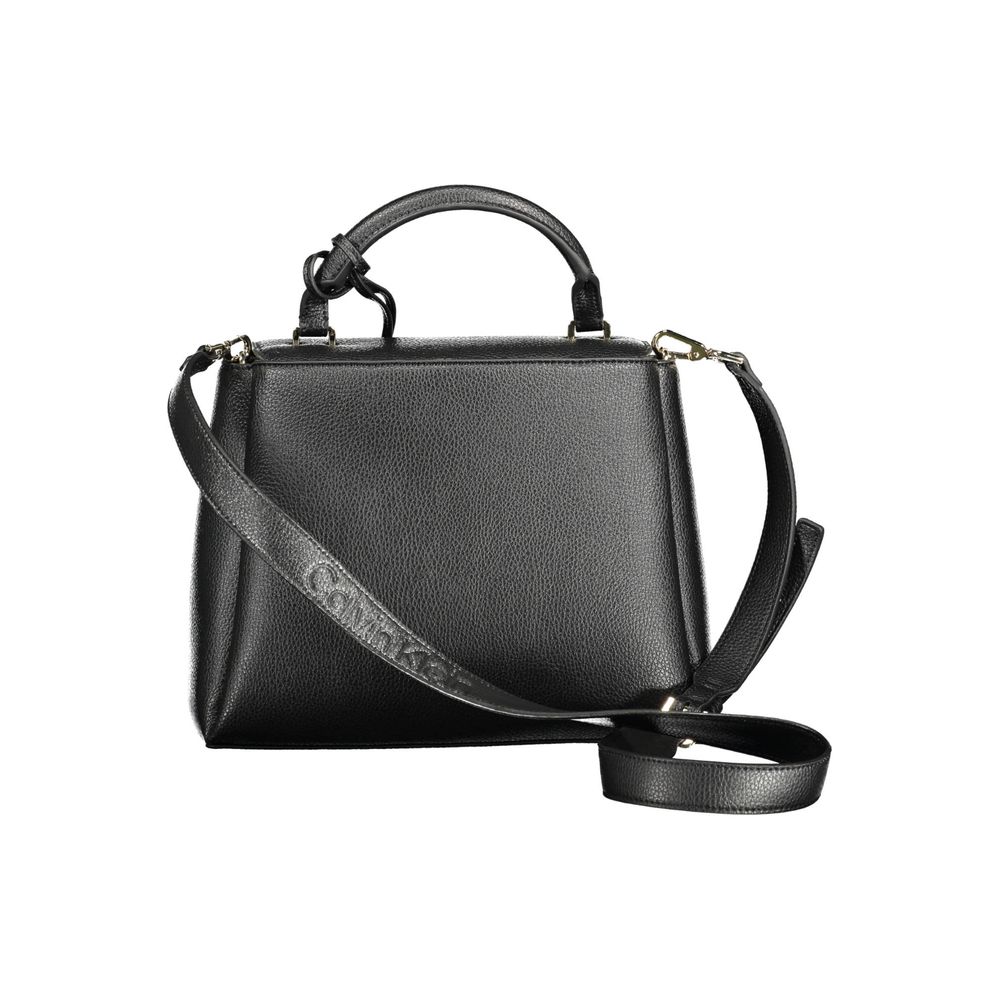 Calvin Klein Schwarze Polyester-Damenhandtasche