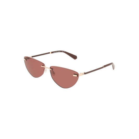 Calvin Klein Pink Metal Damen Sonnenbrille