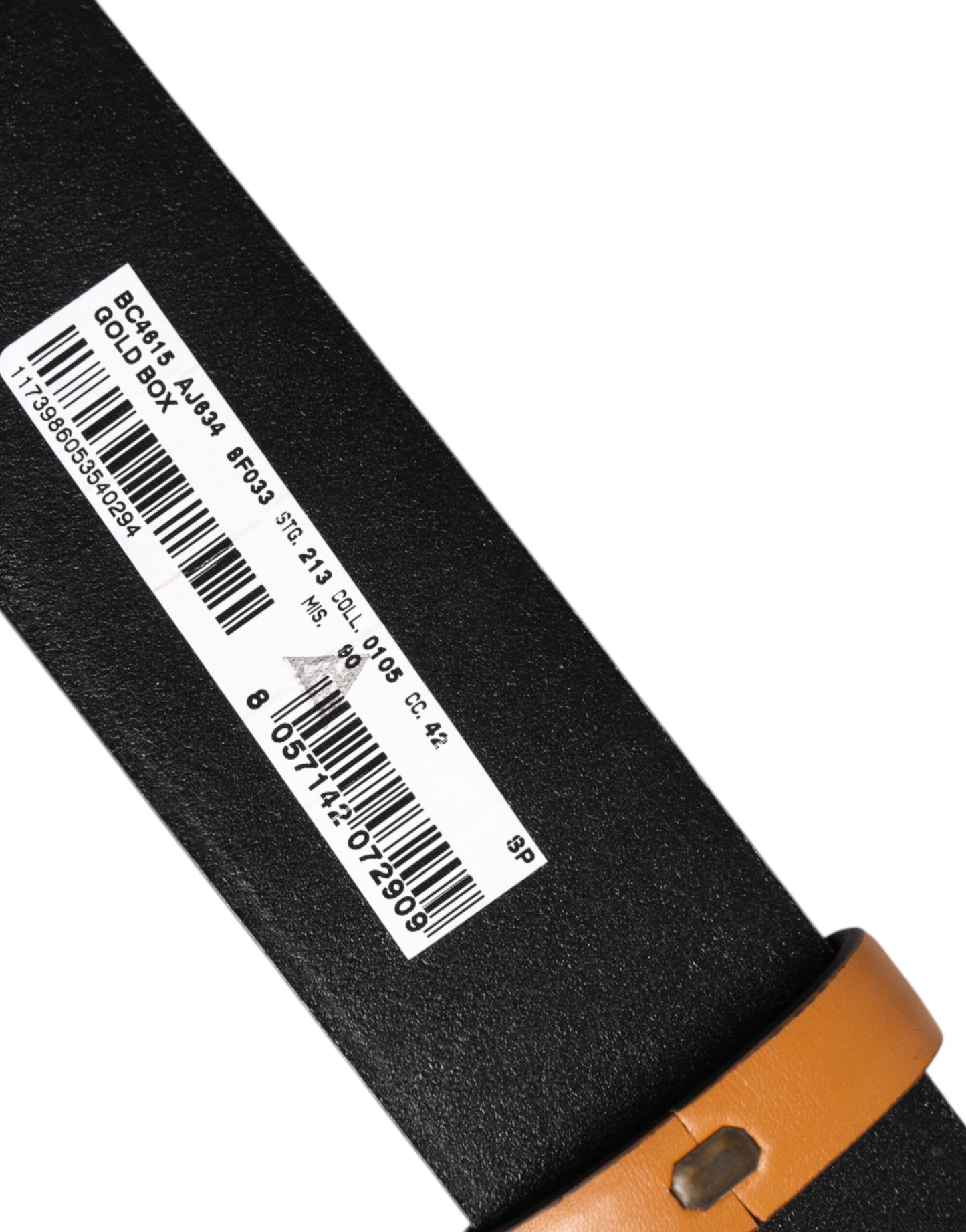 Dolce &amp; Gabbana – Brauner Ledergürtel mit DG-Logoprägung und Schnalle