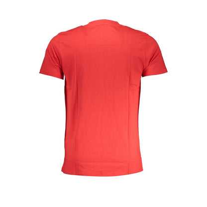 Rotes Baumwoll-T-Shirt der Cavalli-Klasse